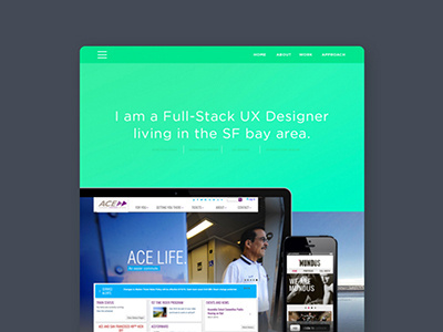Portfolio hi-fi mock up mock up portfolio visual design web design