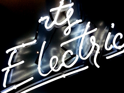 "It's Electric" Neon Sign