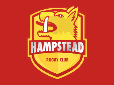 Hampstead Rugby Club Logo art awesome colour design doodle fun illustration logo rugby vector