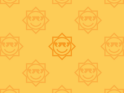 Sunshine Pattern design doodle illustration logo sun sunshine thicklines vector