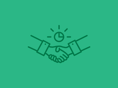 Business time business clock hands handshake icon time