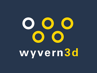 Wyvern3d Logo 3d circles logo virtual reality vr w