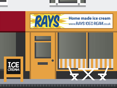 Rays Ice Cream Artwork