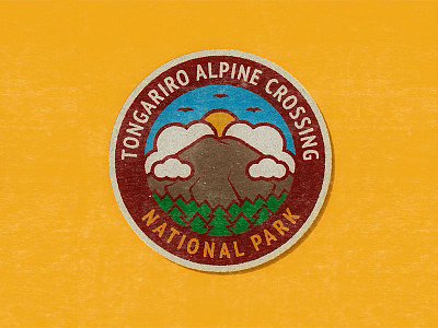 Outdoor Badge Challenge badge icon logo mountain outdoors park thicklines