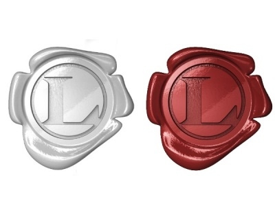 Loocas 3d logo loocas mousek plastic red render white
