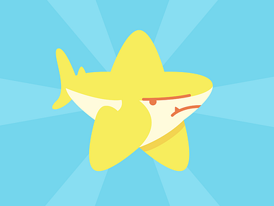 Sharks are star shaped.
