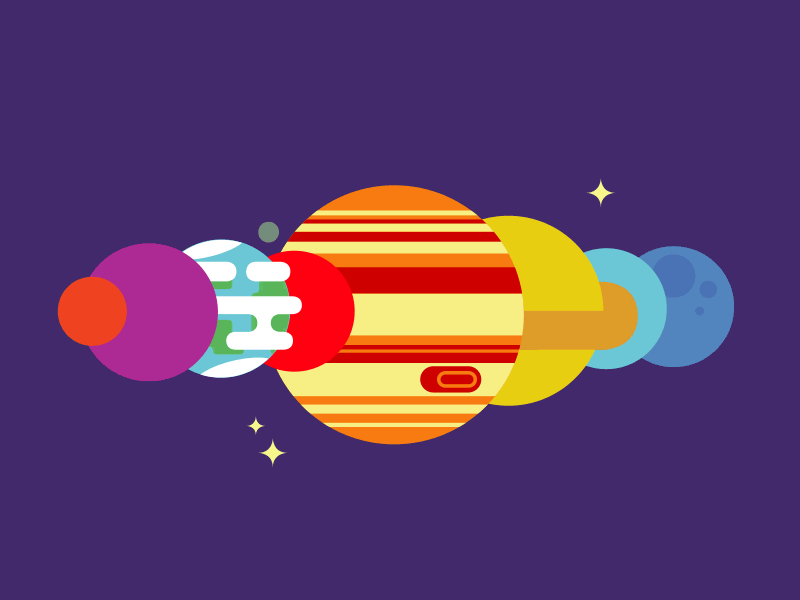 Moving Solar System by Robin Griffiths on Dribbble