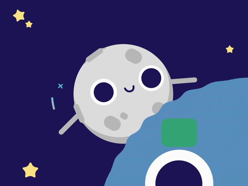 Moon Magic looping gif animation magic moon