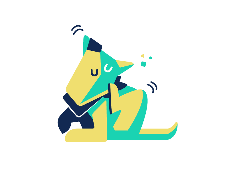 Dog Scritches animal vector abstract geometric dog