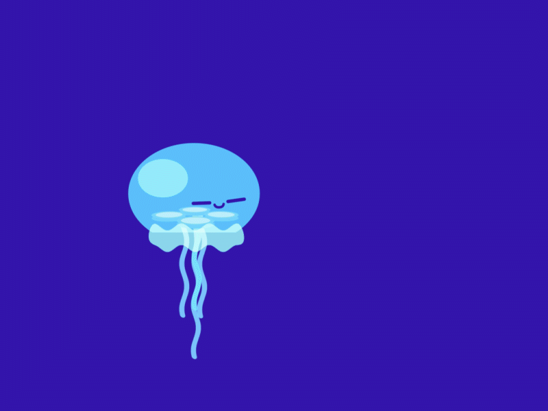 Jellyfish after affects loopinggif gif animation