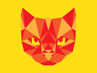 Cat animal cat low lowpoly poly