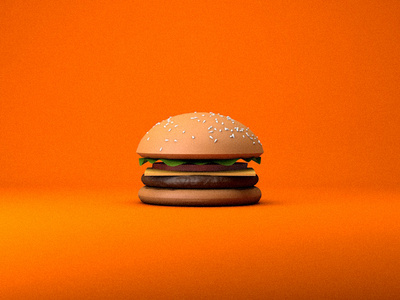 3D Burger burger c4d color design food render visual