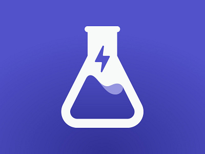 Splash Host app beaker bolt branding host icon lightning bolt logo mark party science splash