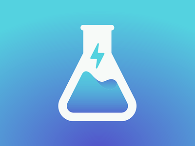 Splash Host, Moonrise app beaker bolt branding host icon lightning bolt logo mark party science splash