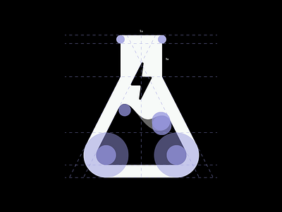 Splash Host, Architecture app beaker bolt branding host icon lightning bolt logo mark party science splash