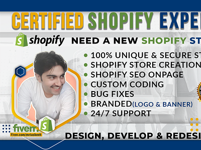 FIVERR GIG THUMBNAIL FOR SHOPIFY