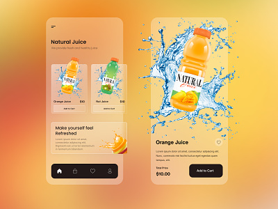 Mobile App - Juice Company android app app app concept app inspiration application clean fresh juice juice juice app minimal mobile mobile app modern ui ui design ui inspiration uiux ux