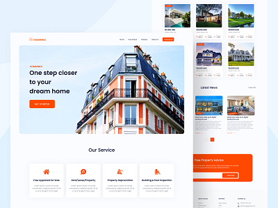 Landing Page - Real Estate android app app app design app ui application clean minimal mobile mobile app real estate real estate app real estates ui ui inspiration uiux ux