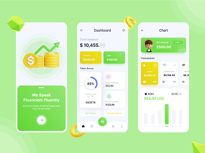 Finance Mobile App Design app application banking clean design finance finance app fintech gradient ios minimal mobile mobile app payments transaction ui user interface ux wallet