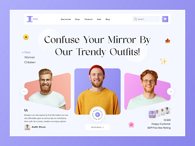 Fashion Website Design clean clothing clothing brand clothing company ecommerce fashion landing landing page design minimal online shop outfit photography style ui ux web web design website
