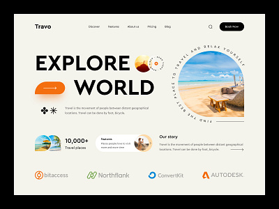 Travel Agency Website landing Page Design