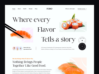Restaurant Web Landing Page Design