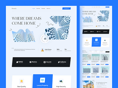 Web Design: Landing Page | Home Page | Real Estate UI