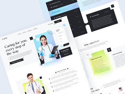 Website Design: Landing Page | Home Page | Medical UI