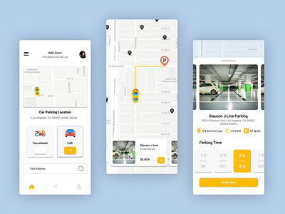 Smart Parking App Design