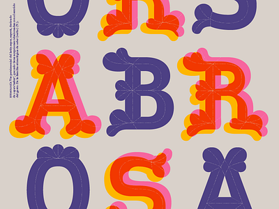 SABOR color colorful lettering poster type