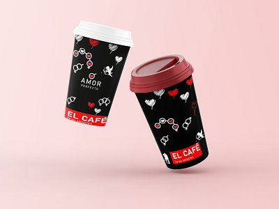 Coffee cups branding design logo