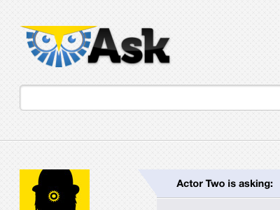 Ask - Q&A – Logo, search bar and so on...