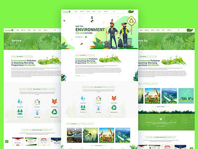 Environment Renewable Gardening WordPress Theme branding endowment gardening graphic design logo template theme ui wordpress
