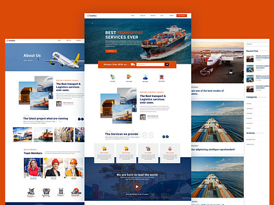 Best Transport & Boat Website Template