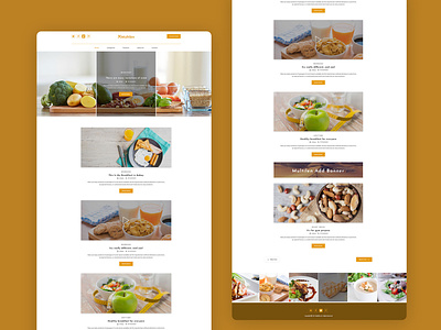 Food & Fruits Website Landing Page Template