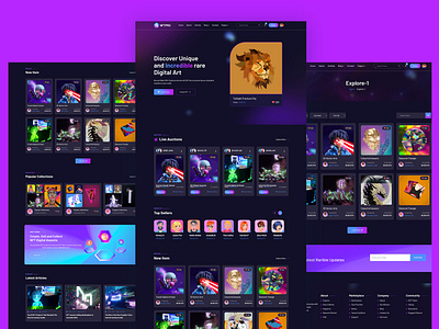 NFT Marketplace Website Template best design bitcoin blockchain collectibles company crypto cryptocurrency gamming graphic design item market marketplace multipurpose nft online platform software template theme wordpress