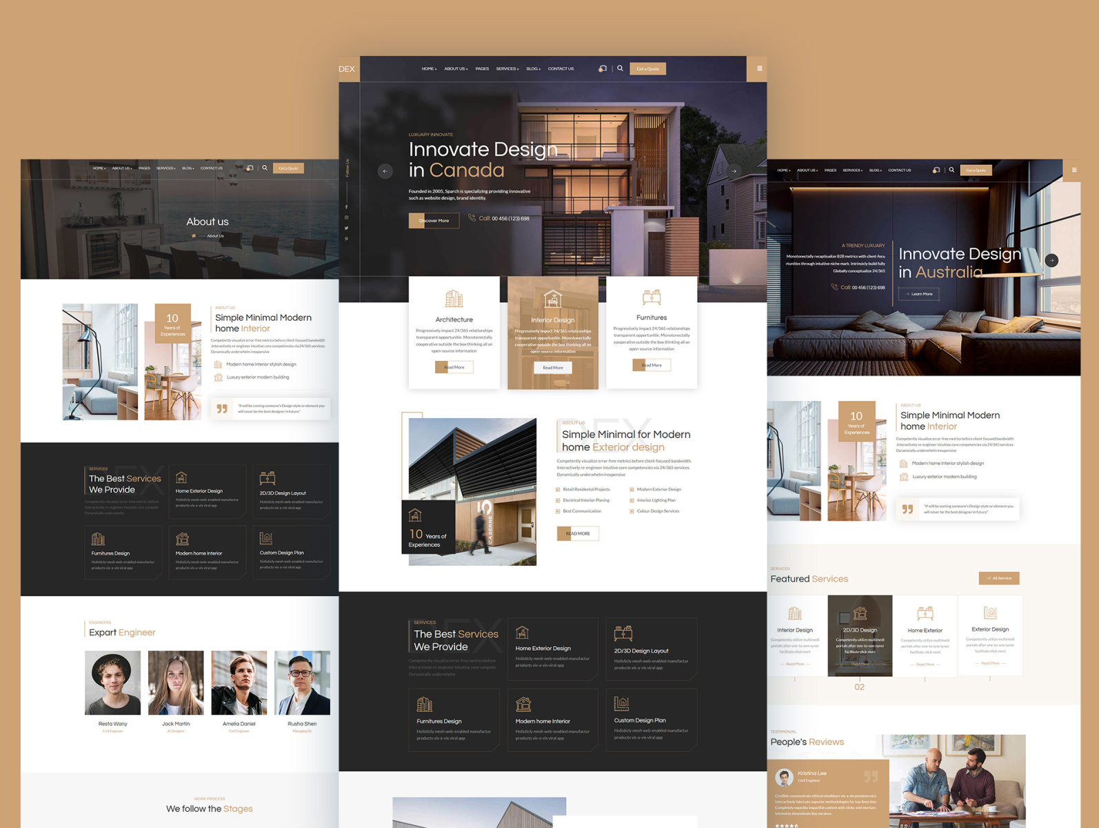 DEX - Interior Design & Architecture Template by Hossen Babu Orfe Hira ...