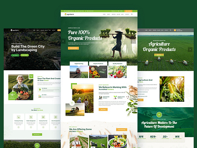 Agriculture Farming & Gardening WordPress Theme agriculture agrofarm business company environment factory farm food fruits gardening graphic design industry landscaping multipurpose organic shop store technology template vegetable