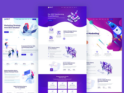 Dream-IT The Biggest Multipurpose HTML Template agency business company creative design dreamit graphic design logo market marketing minimal portfolio sass seo software solution startup template theme