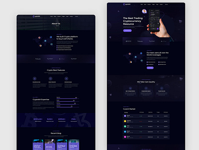 Cryptobit Trading Cryptocurrency HTML5 Template apps bitcoin business coin company creative crypto cryptocurrency currency graphic design market minimal money nft taka template theme trading treding wordpress