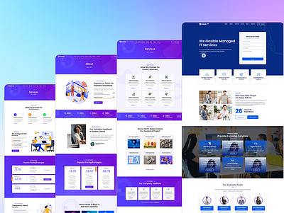 DreamIT Best Multipurpose HTML5 Tempalte agency business company design graphic design html illustration it logo marketing minimal sass software solution startup technology template theme ui wordpress