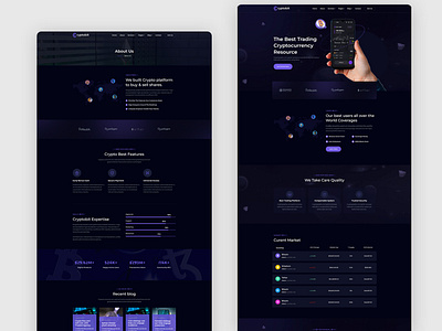 Cryptobit - Trading WordPress Theme agency apps bitcoin coin compnay crypto graphic design html it landing marketing money page software solution template theme trading website wordpress