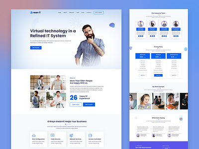 Dream-IT 50+ Category Multipurpose Website business company constriction consulting corporate digital finance it medical multipurpose personal political portfolio sass software solution technology template theme wordpress