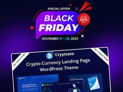 Crypto Currency WP Theme, Black Friday 50% Offer This Theme.