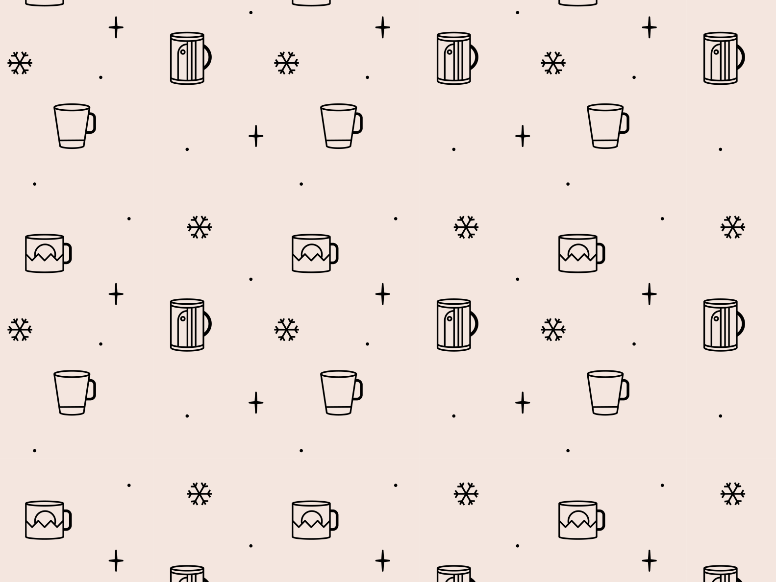 Coffee Cup Pattern by Natalia Cerutti on Dribbble