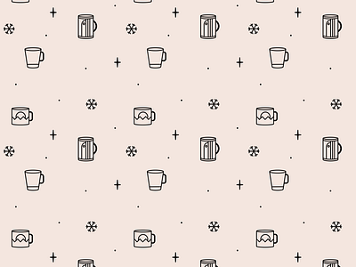 Coffee Cup Pattern design hollyjollydesignchallenge icon illustration pattern pattern design