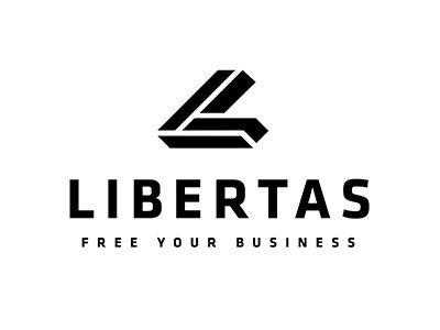 Libertas brand business design graphic design line art logo logo design typography