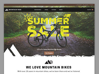 Mountain Trek Homepage homepage ui ux webdesign