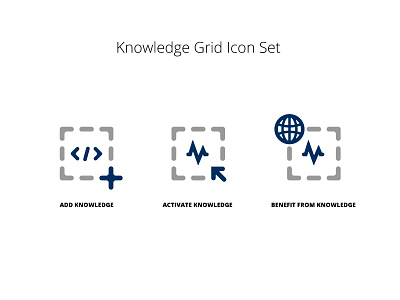 Knowledge Grid Icon Set design graphic design icon icon design