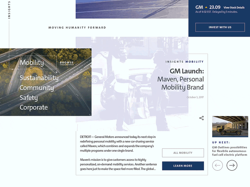 GM Motion test animation mograph motion ui user interface web